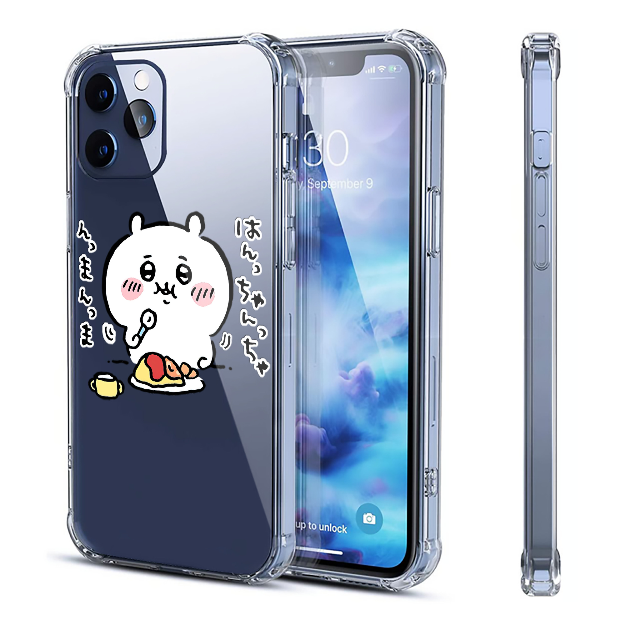 （画像用） ちいかわ ちいかわ Chii-kawa chiikawa 【iPhone 12シリーズ対応】透明スマホケース（クリアソフトケース）